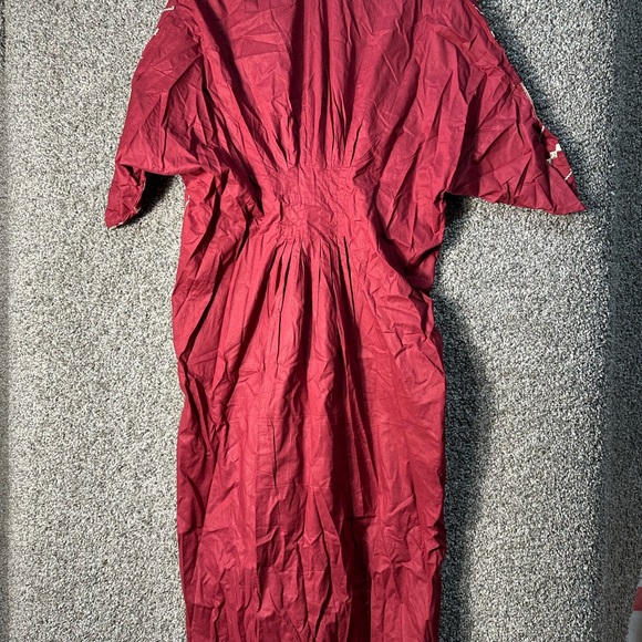 NWOT Pakitani Shalwar Kameez/Indian Salwar Kameez/Maroon Kaftan SZ Medium - Picture 10 of 11